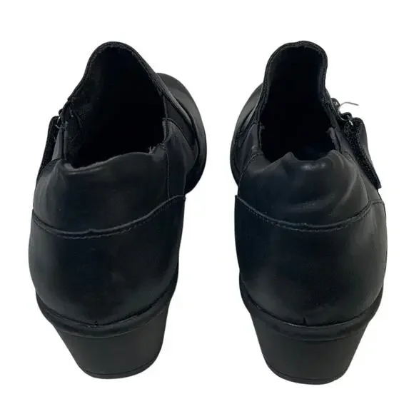 New JBU Womens Size 9 Black 1.5" Heel Ankle Bootie Round Toe Comfort Shoes - Picture 6 of 6